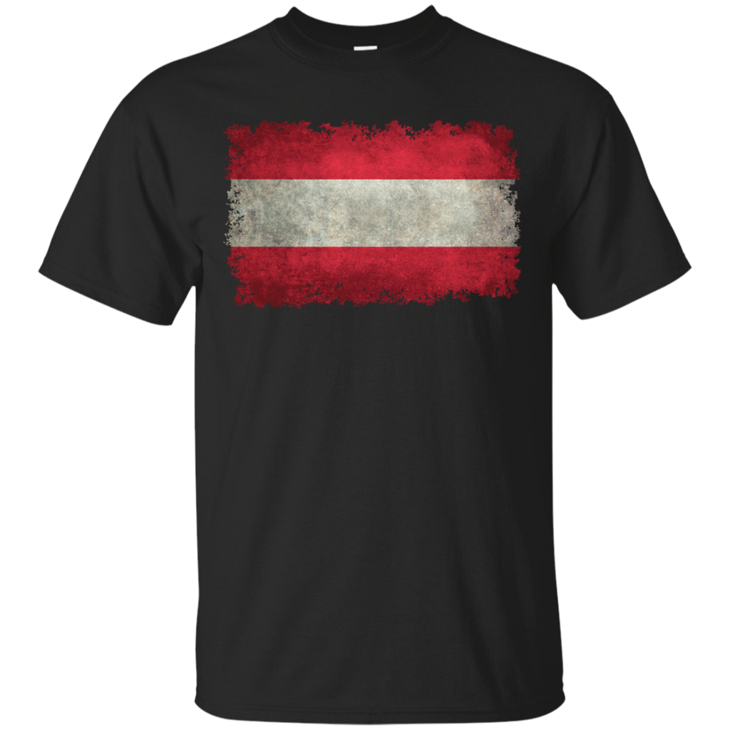 flag of austria in vintage retro style T-Shirt