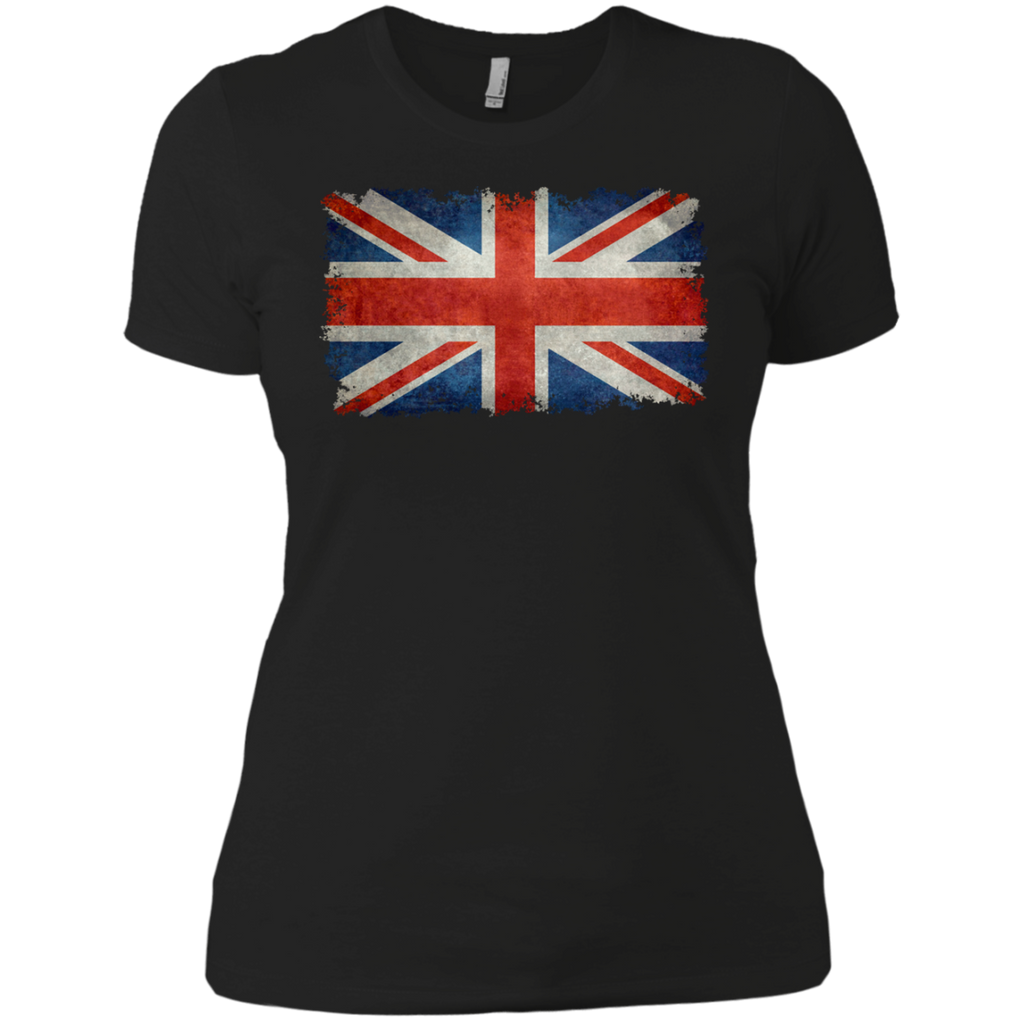 flag of uk the union jack in vintage retro style T-Shirt