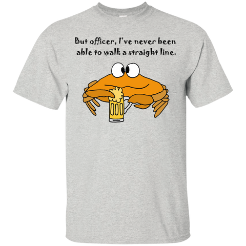 funny funky crab drinking beer cartoon T-Shirt