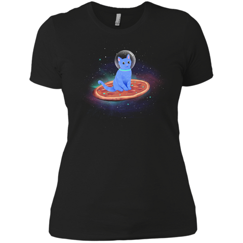 cat, pizza, space t- T-Shirt