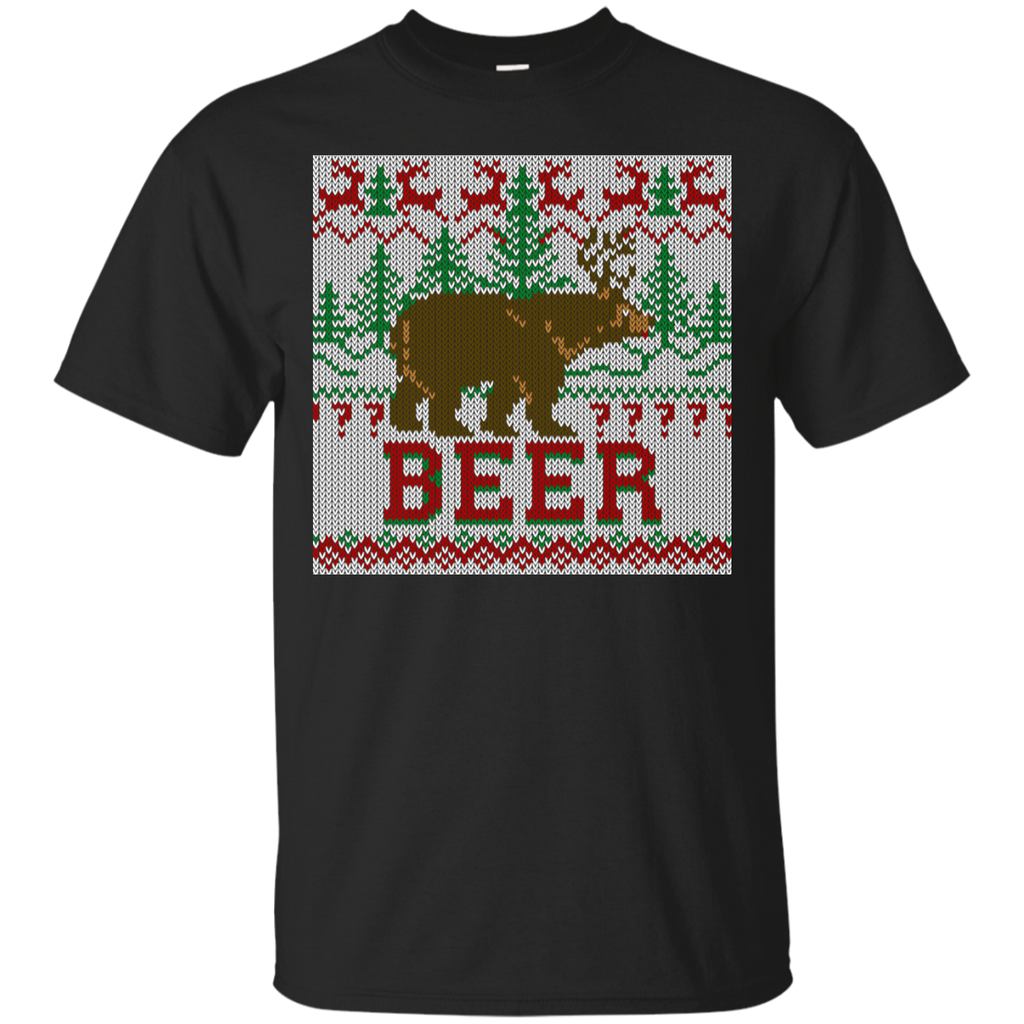 deer & bear meet for beer holiday sweater T-Shirt