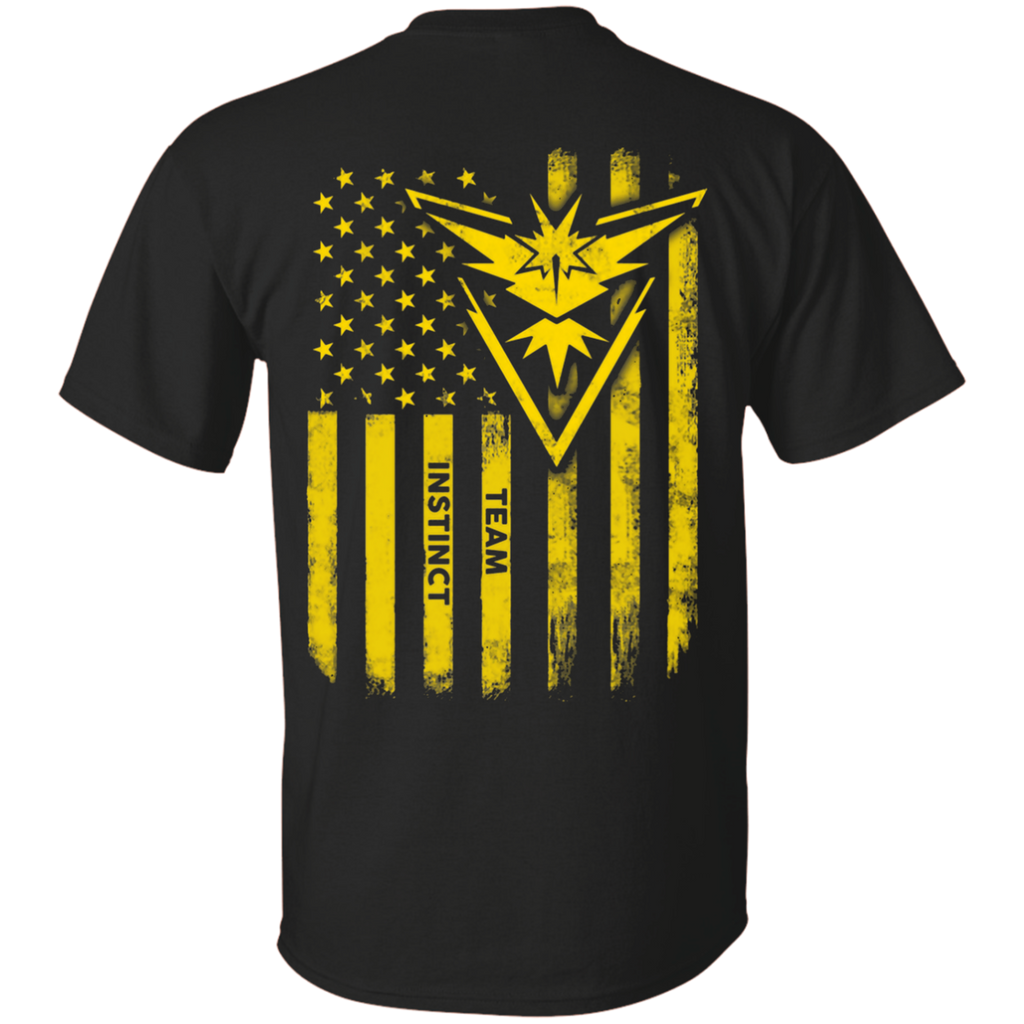 team instinct pokemon go usa flag T-Shirt G200 Gildan Ultra Cotton T-Shirt