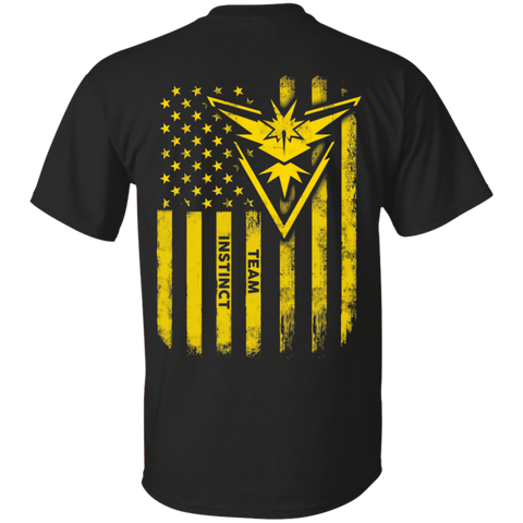 team instinct pokemon go usa flag T-Shirt G200 Gildan Ultra Cotton T-Shirt