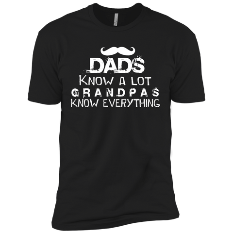 dads know a lot, grandpas know everything| funny grandfather papa unisex T-Shirt