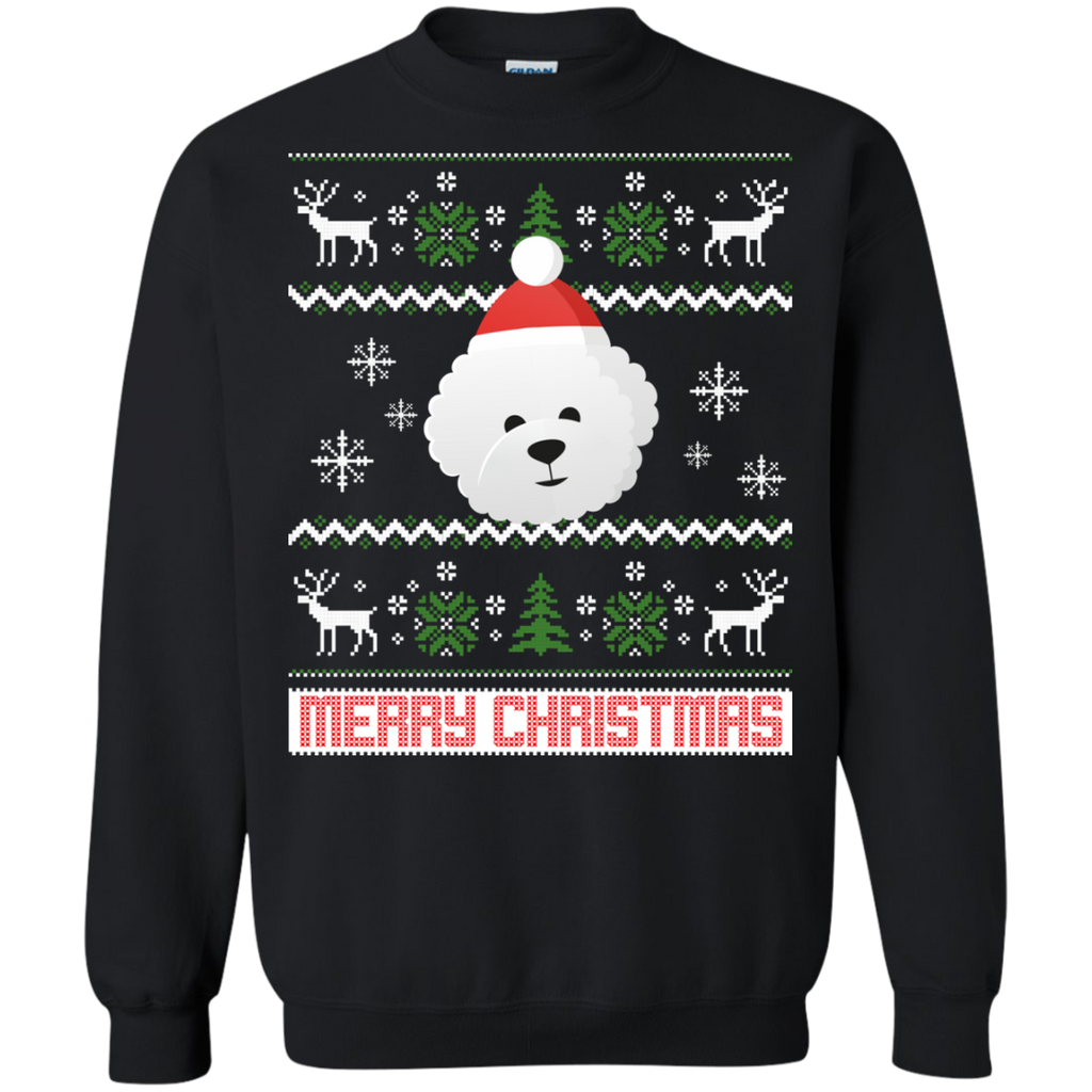 bichon frise santa snow ugly christmas sweater T-Shirt