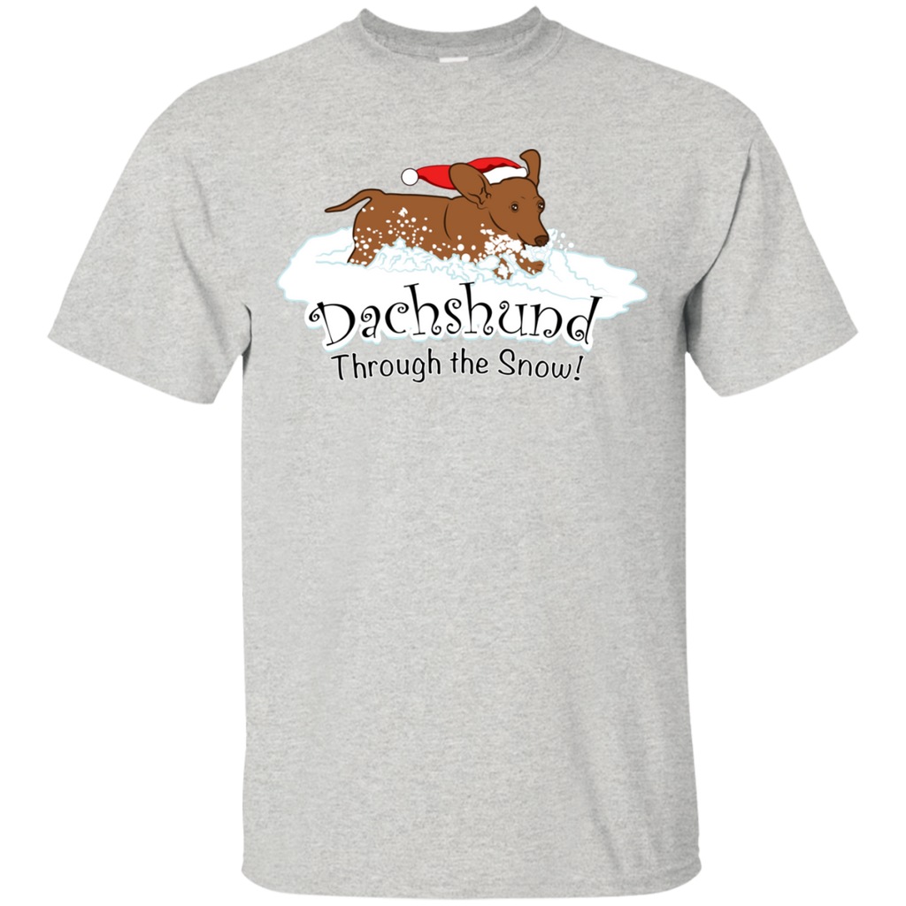 dachshund through the snow  funny T-Shirt