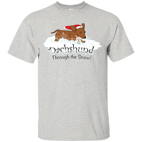 dachshund through the snow  funny T-Shirt