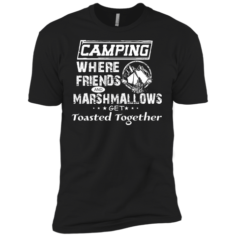 camping where friends and marshmallows get toasted together T-Shirt