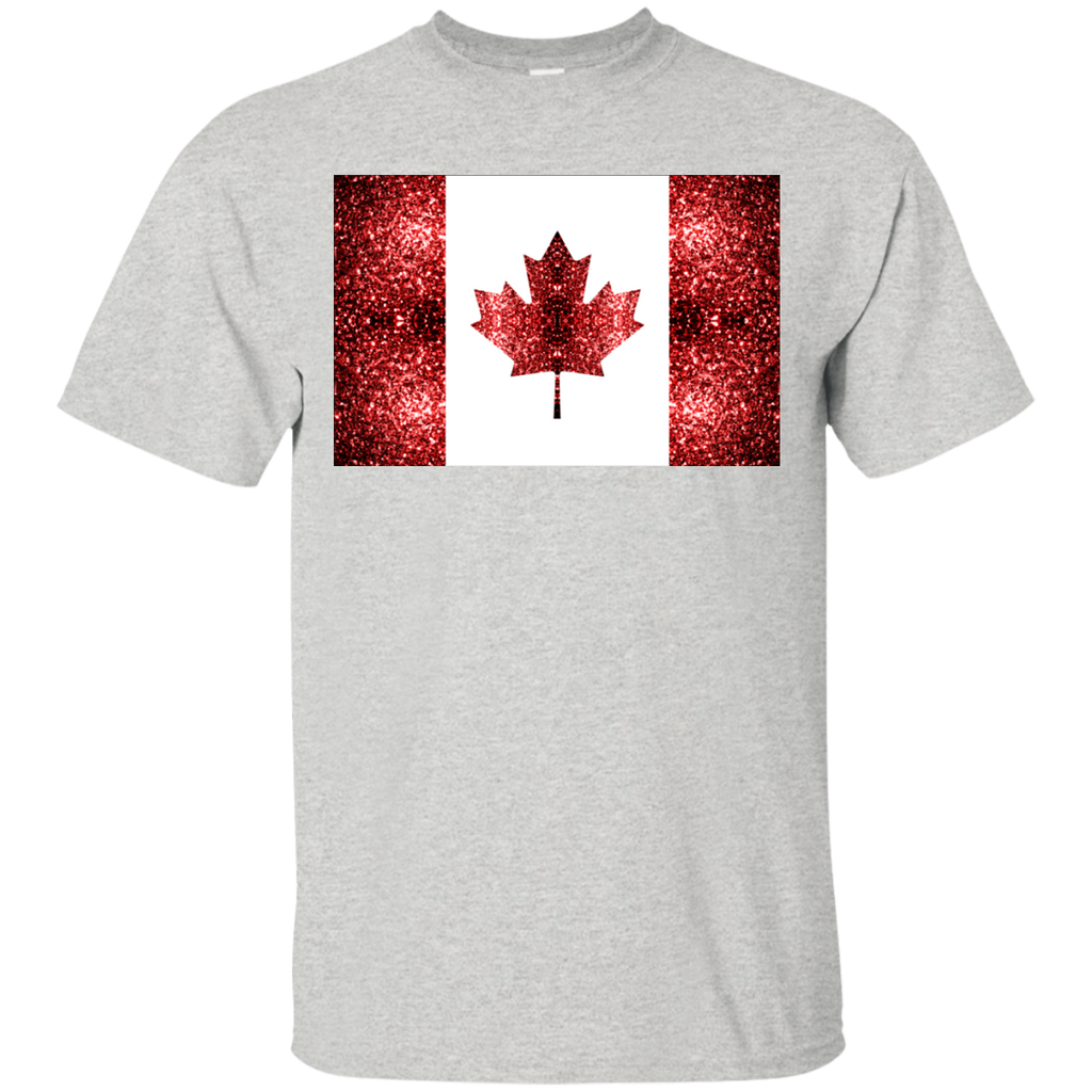 canada flag red sparkles T-Shirt