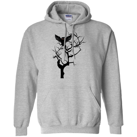 black owl with red eyes on tree sweatshirt T-Shirt