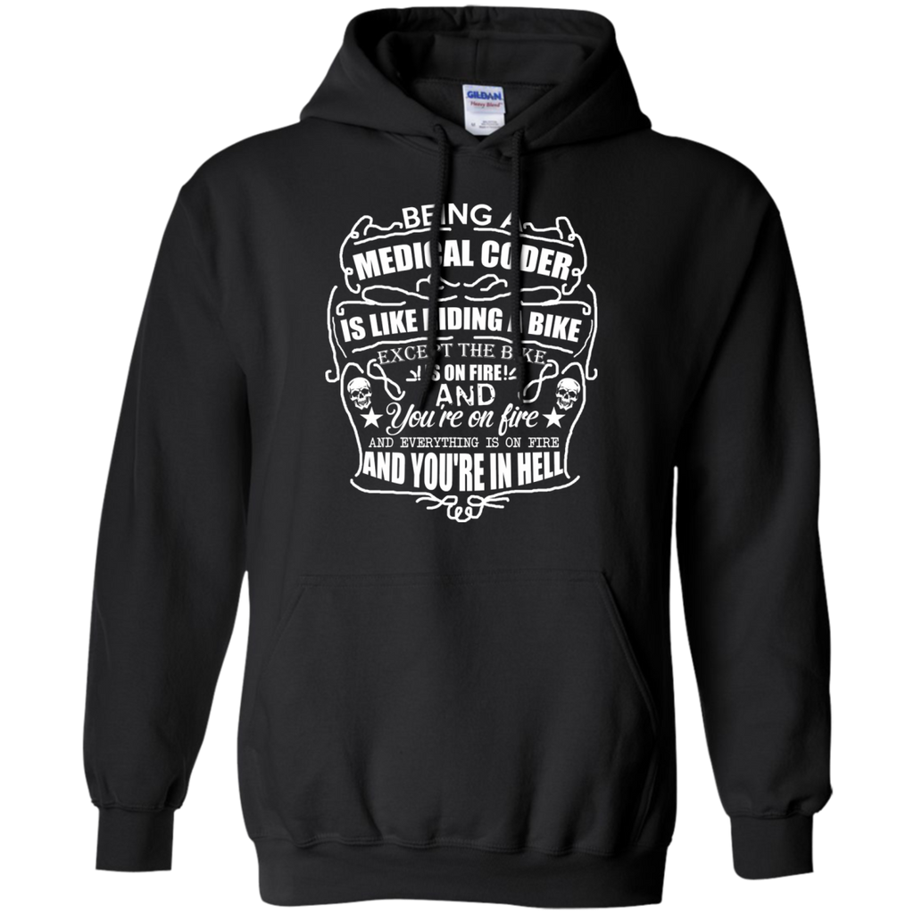 being a medical coder is like riding a bike T-Shirt