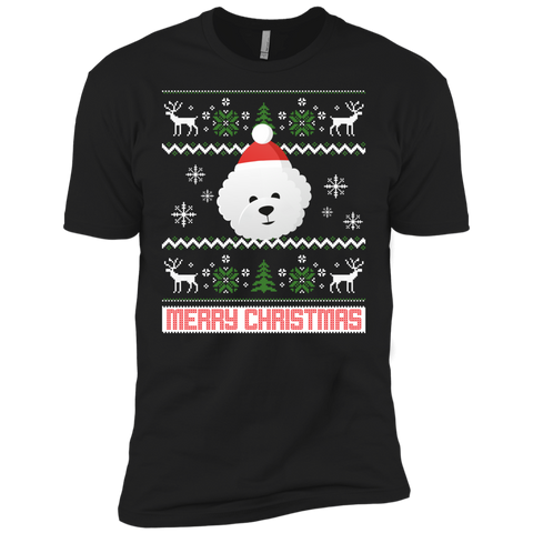 bichon frise santa snow ugly christmas sweater T-Shirt