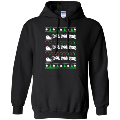 biker christmas holiday sweater T-Shirt