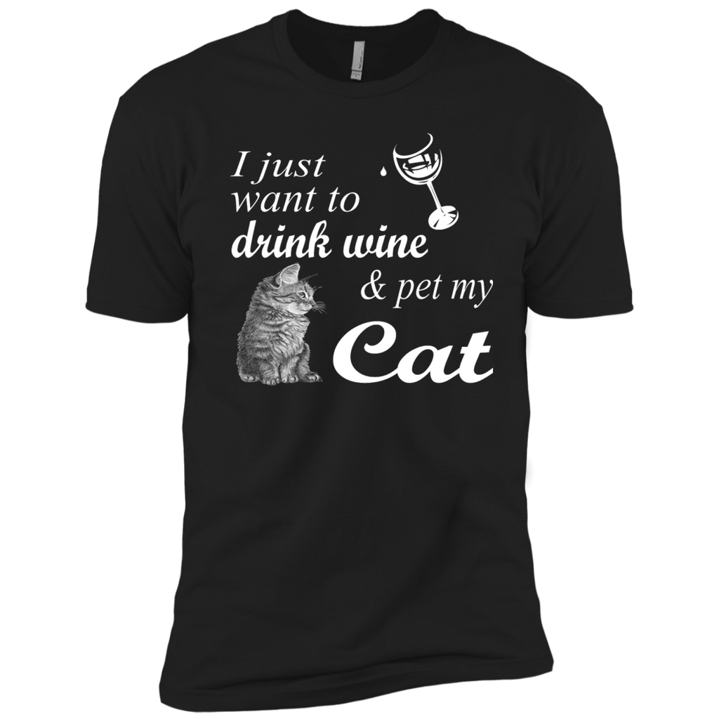drink wine & pet my cat T-Shirt