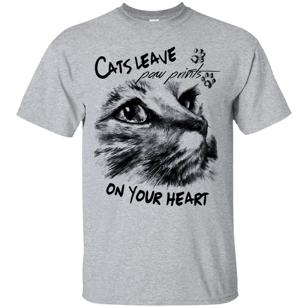 cats leave paw prints on your heart sweatshirt T-Shirt