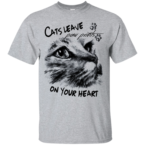 cats leave paw prints on your heart sweatshirt T-Shirt