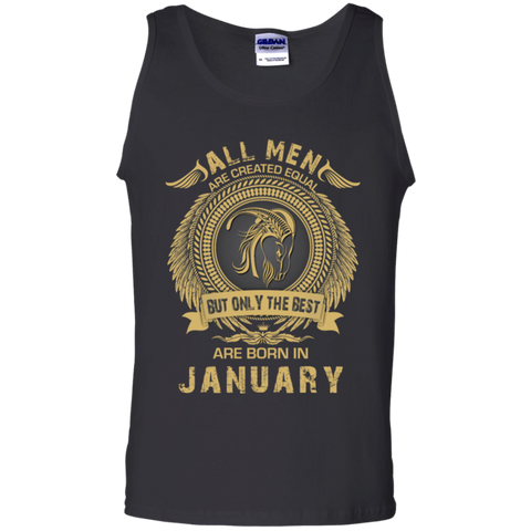 all men are created equal but only the best born in january T-Shirt