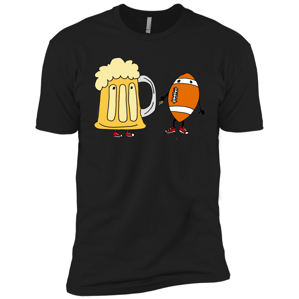 cool funny funky football and beer mug cartoon T-Shirt