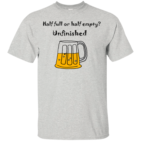 cool funny beer glass half full cartoon T-Shirt