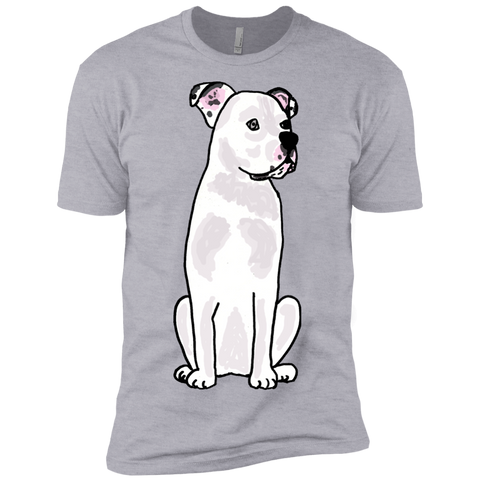 cool artistic white american bulldog art original matching family T-Shirt