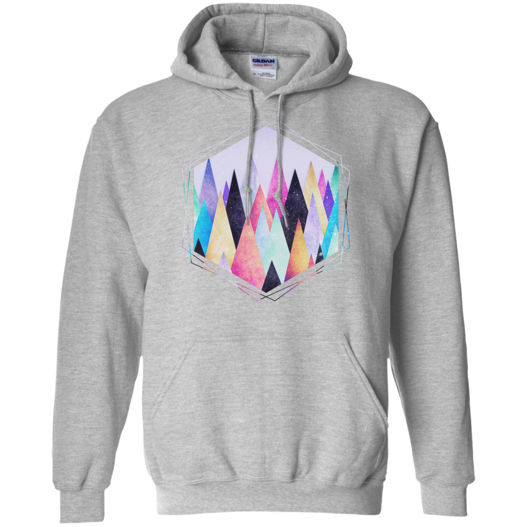 colorful abstract geometric triangle peak wood's  funny T-Shirt
