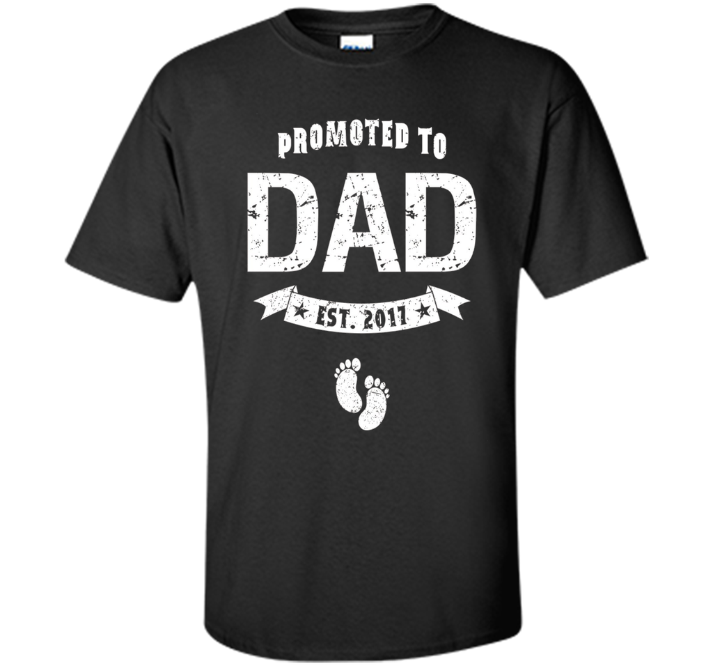 Men's Promoted to Dad T Shirt New Father To Be Expecting Funny Tee