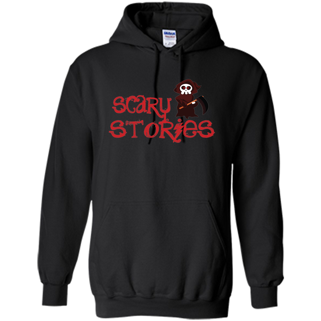 Death and scary stories halloween Pullover Hoodie 8 oz