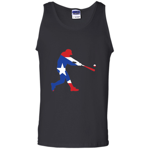 Puerto Rico Baseball T Shirt PR Batter Classic Flag T-Shirt