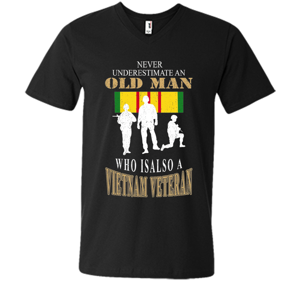 Men's Never underestimate OLD MAN is VIETNAM VETERAN TShirt