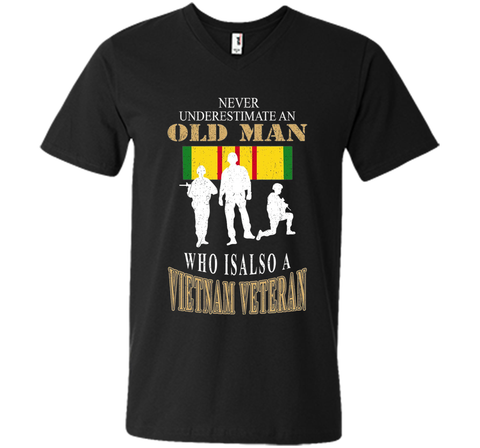 Men's Never underestimate OLD MAN is VIETNAM VETERAN TShirt