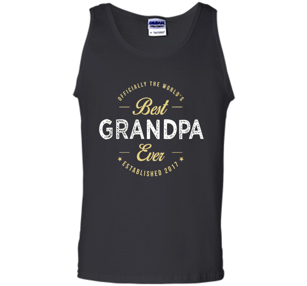 official the worlds best grandpa ever established 2017 shirt