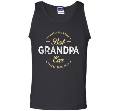 official the worlds best grandpa ever established 2017 shirt