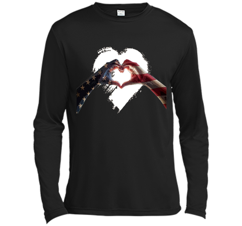 USA Heart Flag 4th of July Independence Day T Shirt