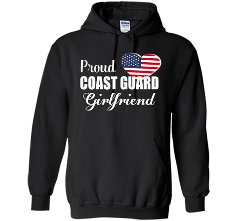 Proud Coast Guard Girlfriend Patriotic Heart T Shirt t-shirt