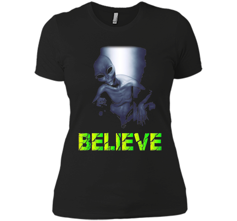 Believe, Space Aliens Do Exist, UFO Alien Scary Tshirt