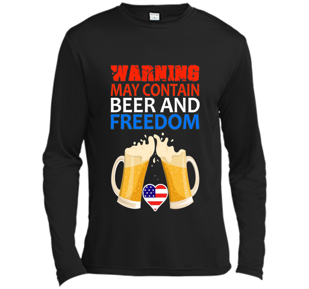 Warning May Contains Beer And Freedom Shirt