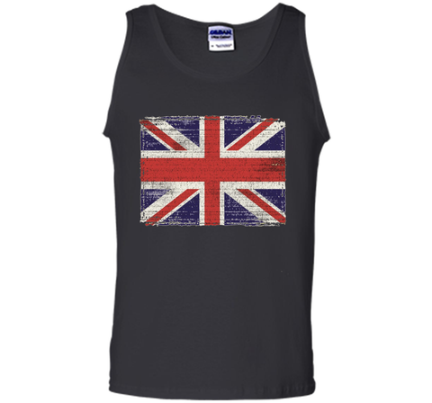 Union Jack T-shirt Vintage UK Flag Tee British Retro Flag