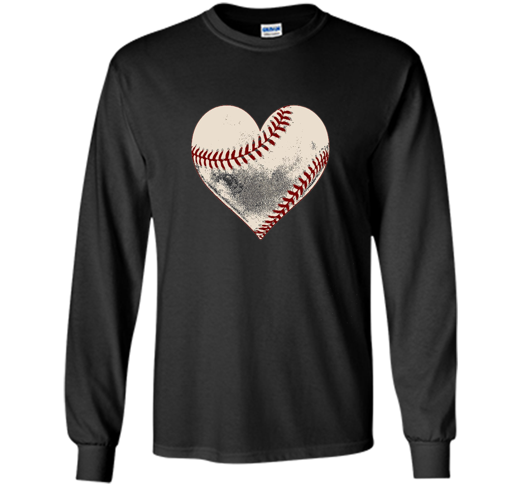 Baseball Heart, Cute Mom Love Premium T Shirt