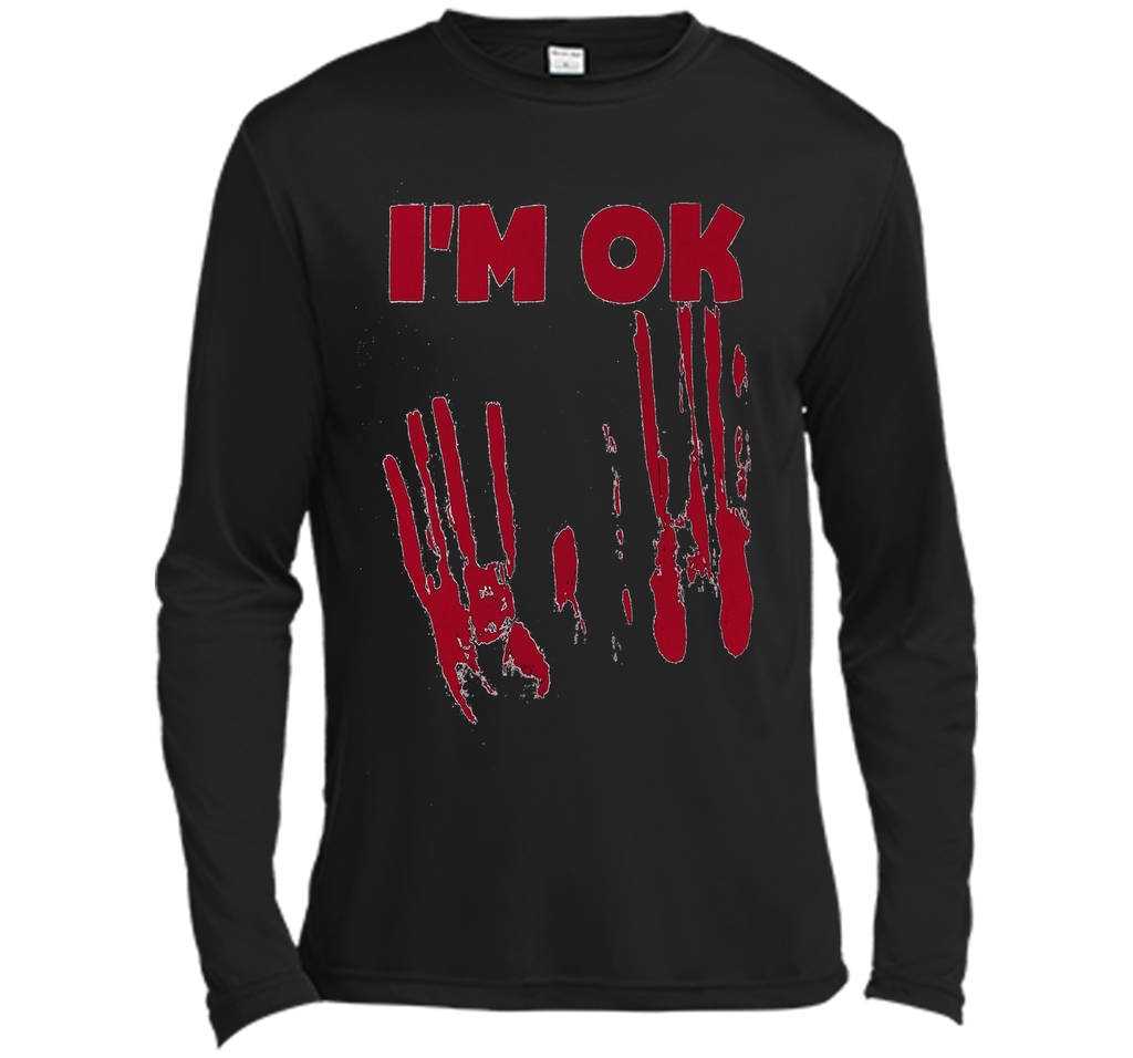 I'm OK Vintage Monster Movie Ghost Demon Bloody T-Shirt t-shirt