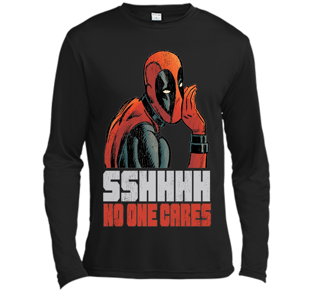 Marvel Deadpool SSHHHH No One Cares Whisper Graphic T-Shirt