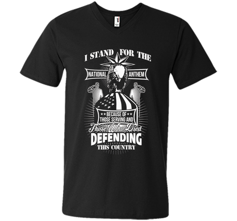 I Stand For The National Anthem veteran t shirts