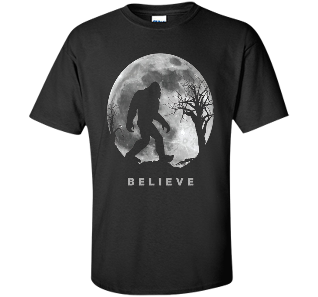 Bigfoot T-shirt Bigfoot Sasquatch Full moon Yeti Funny Shirt