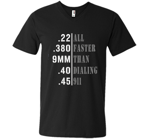 All Faster Than Dialing 911 Shirt Gun Lover Gift