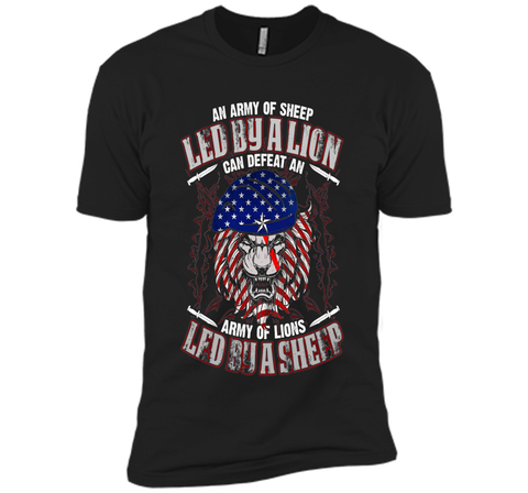 An Army Of Sheep Led By A Lion Can Defeat T-shirt