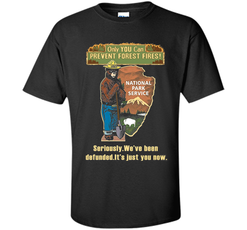 Seriously We've Been Defunded It's Just You Now t-shirt