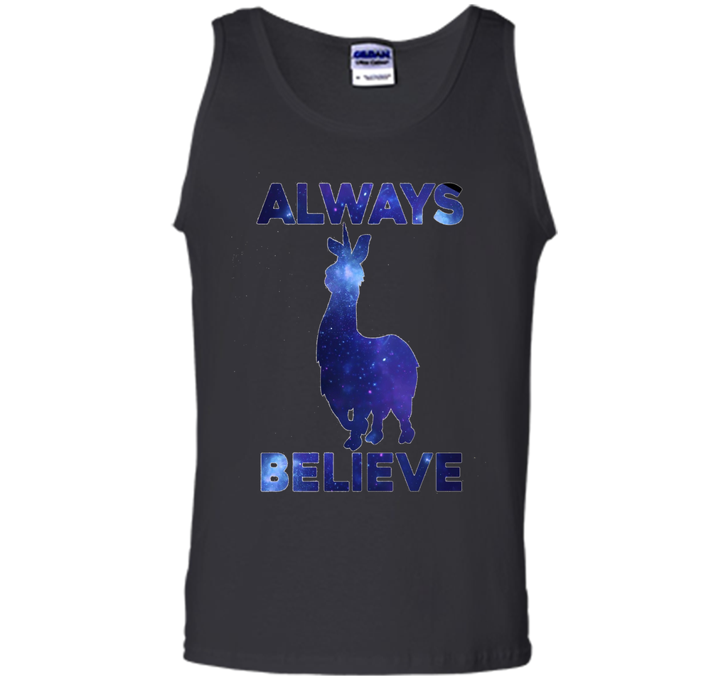 Always Believe Llamacorn Shirt - Graphic Galaxy T-Shirt