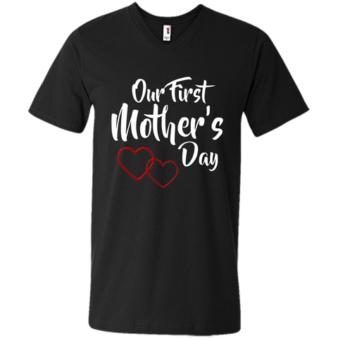 cute our first mothers day lovely hearts shirt mothers day