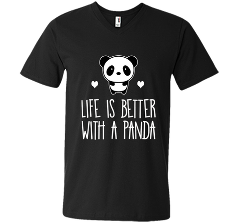 Life Is Better With A Panda Animal Bear Hearts T-Shirt