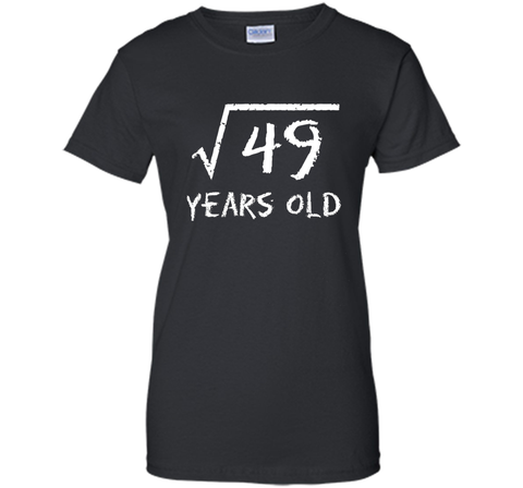 Square Root of 49: 7th Birthday 7 Years Old T-Shirt