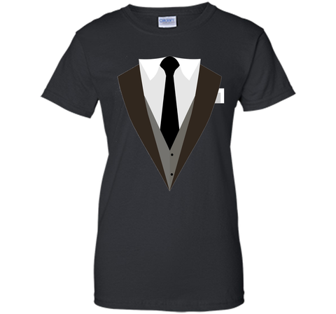Printed Suit & Tie Vest Tuxedo T-Shirt